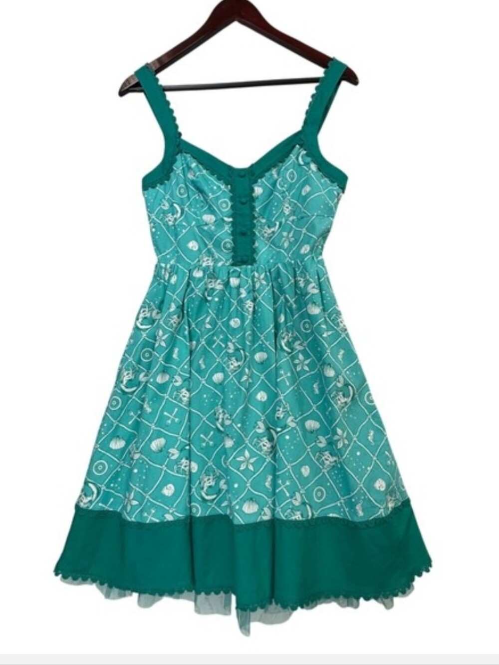 Disney Turquoise Ariel Mermaid Dress Size Xtra Small